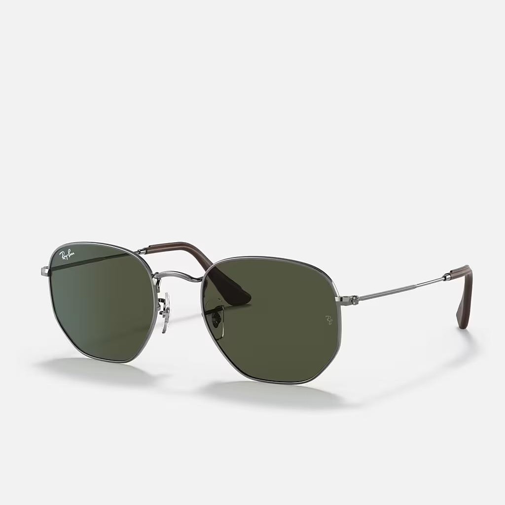 Kính Ray-Ban Hexagonal @Collection Xám Xanh Lá