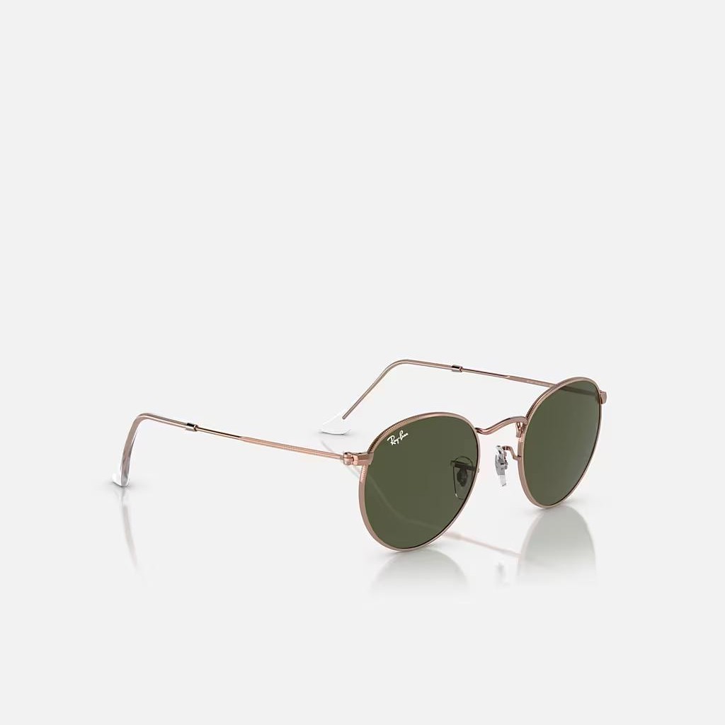 Kính Ray-Ban Round Metal Rose Gold Hồng Xanh Lá