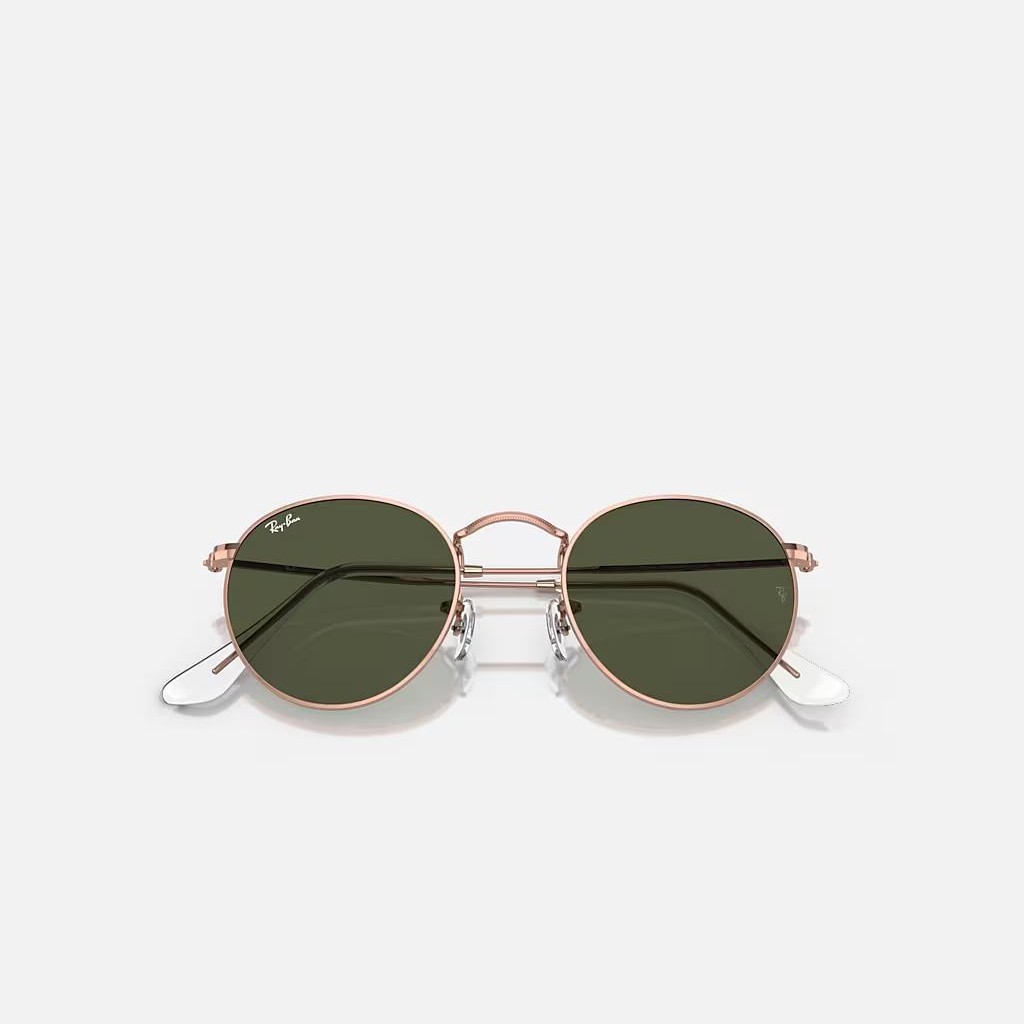 Kính Ray-Ban Round Metal Rose Gold Hồng Xanh Lá