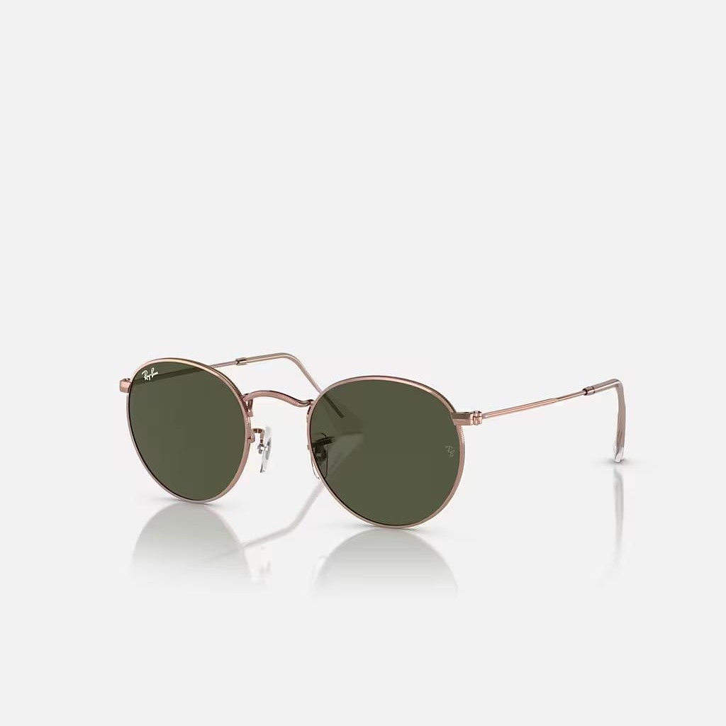 Kính Ray-Ban Round Metal Rose Gold Hồng Xanh Lá