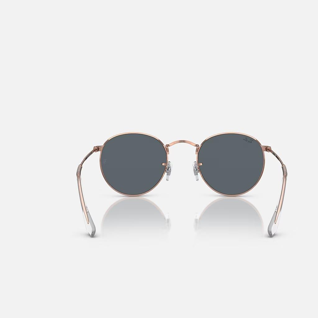 Kính Ray-Ban Round Metal Rose Gold Hồng Xanh Dương