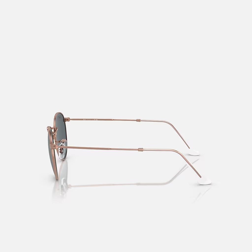 Kính Ray-Ban Round Metal Rose Gold Hồng Xanh Dương