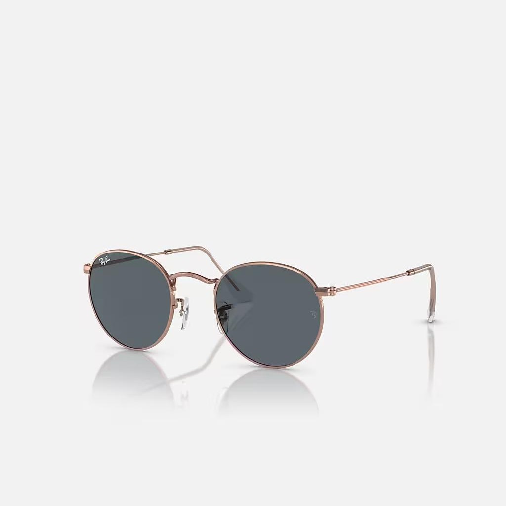 Kính Ray-Ban Round Metal Rose Gold Hồng Xanh Dương