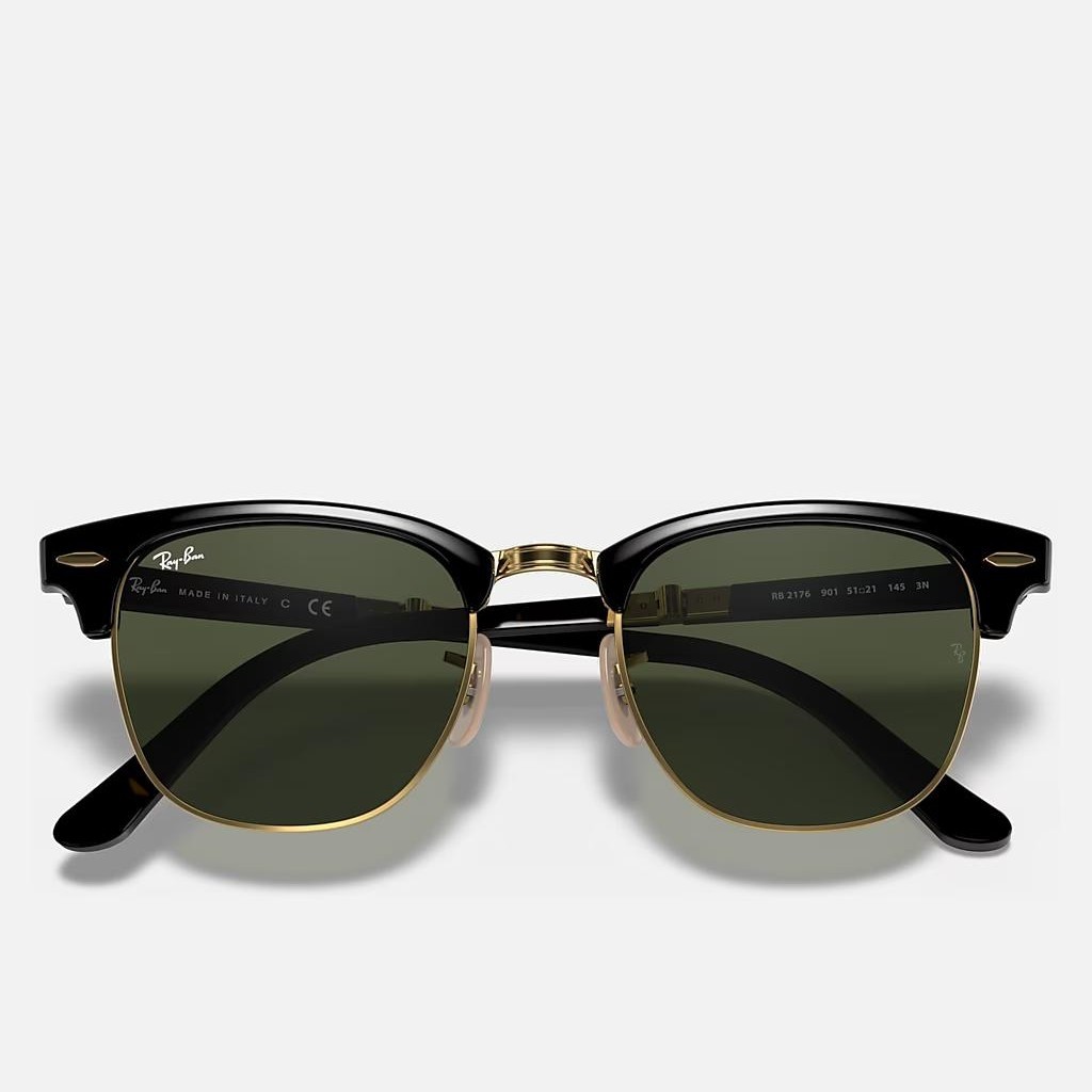 Kính Ray-Ban Clubmaster Folding Đen Xanh Lá