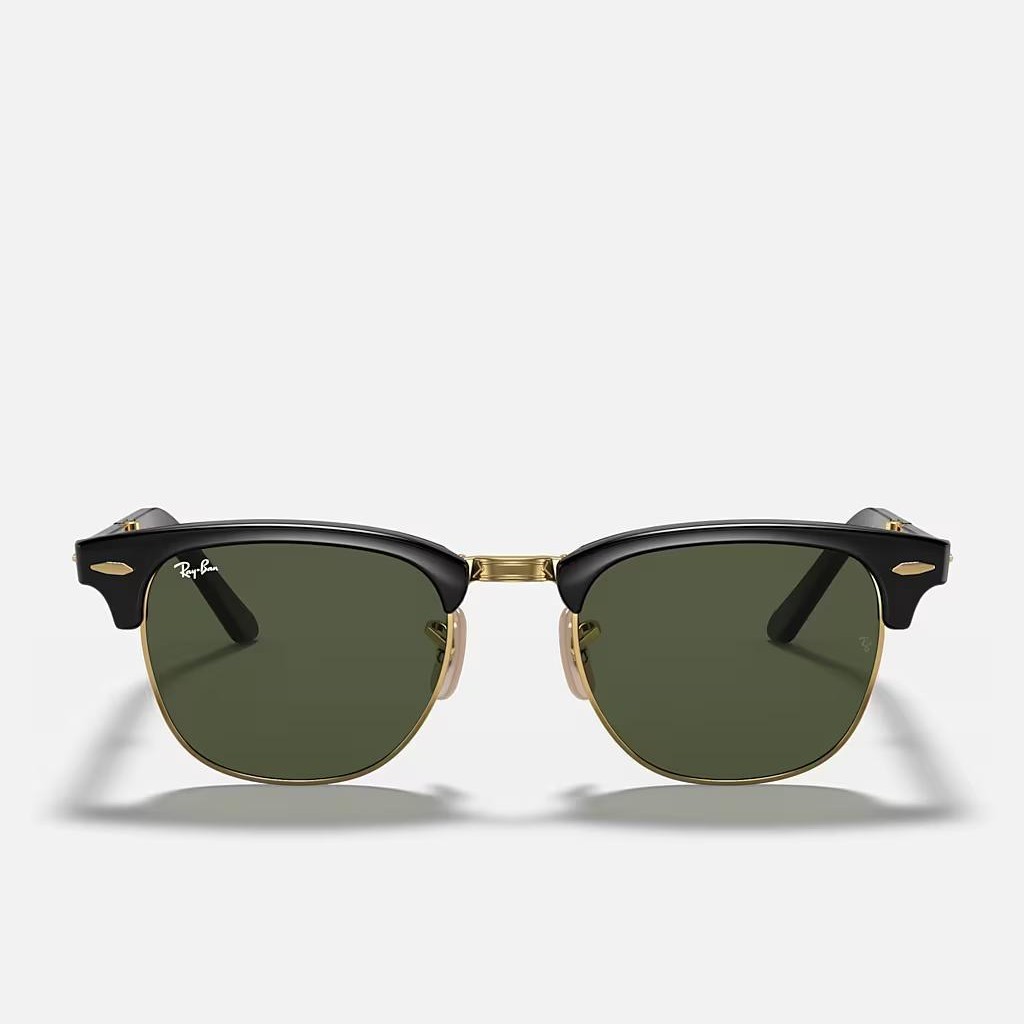 Kính Ray-Ban Clubmaster Folding Đen Xanh Lá