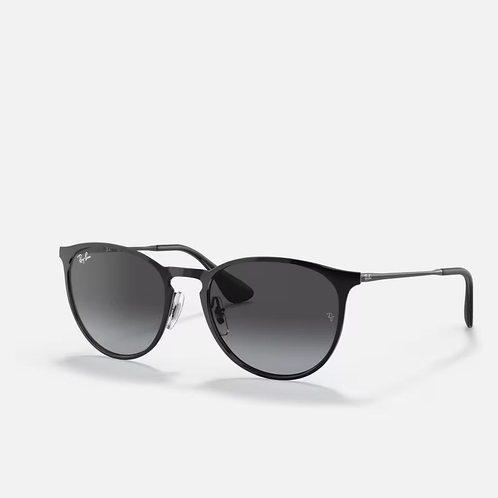 Kính Ray-Ban Erika Metal Đen Xám