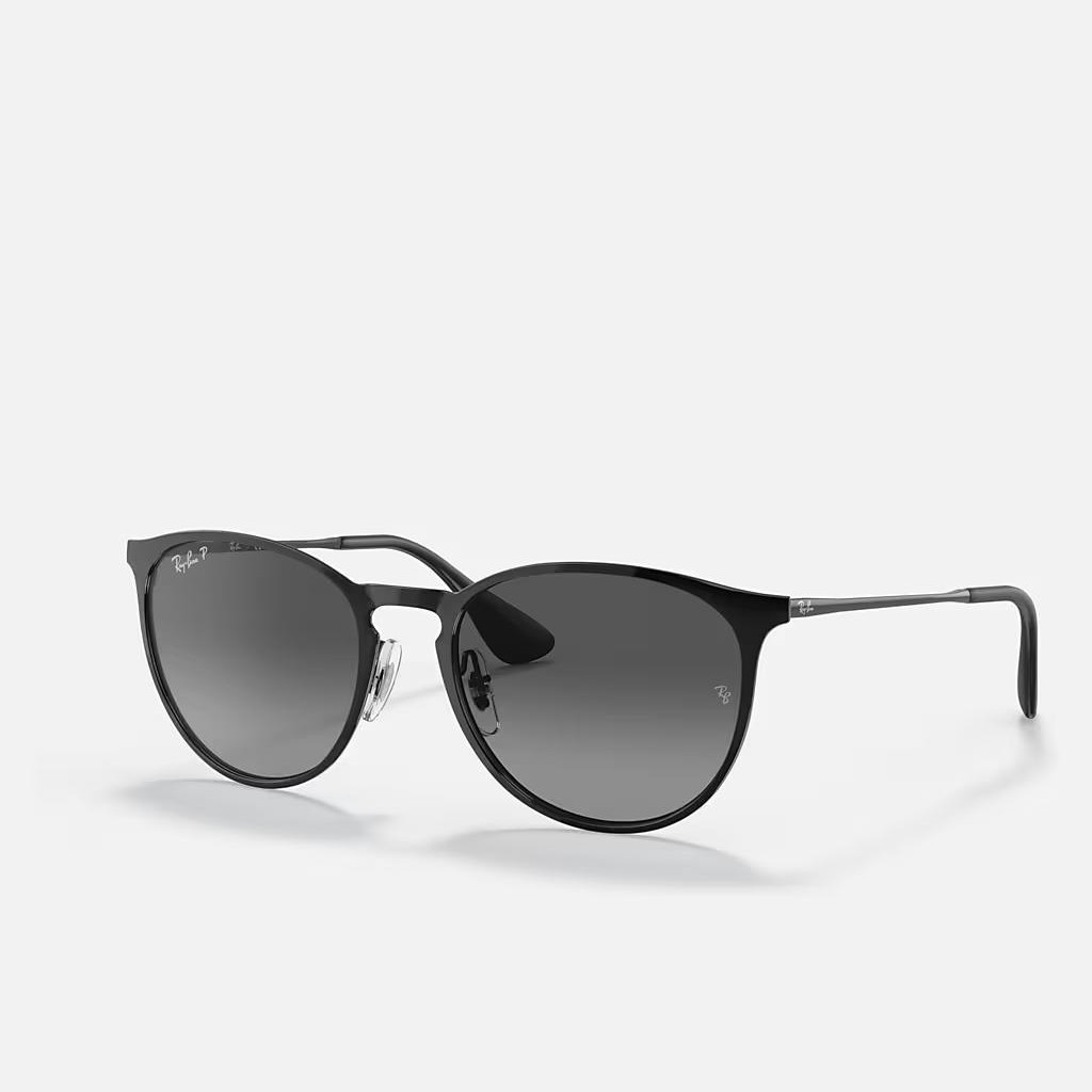 Kính Ray-Ban Erika Metal Đen Xám Sáng