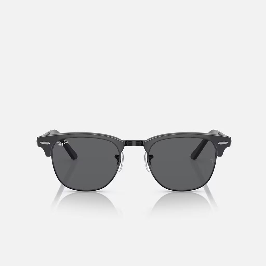 Kính Ray-Ban Clubmaster Folding Đen Xám Đậm