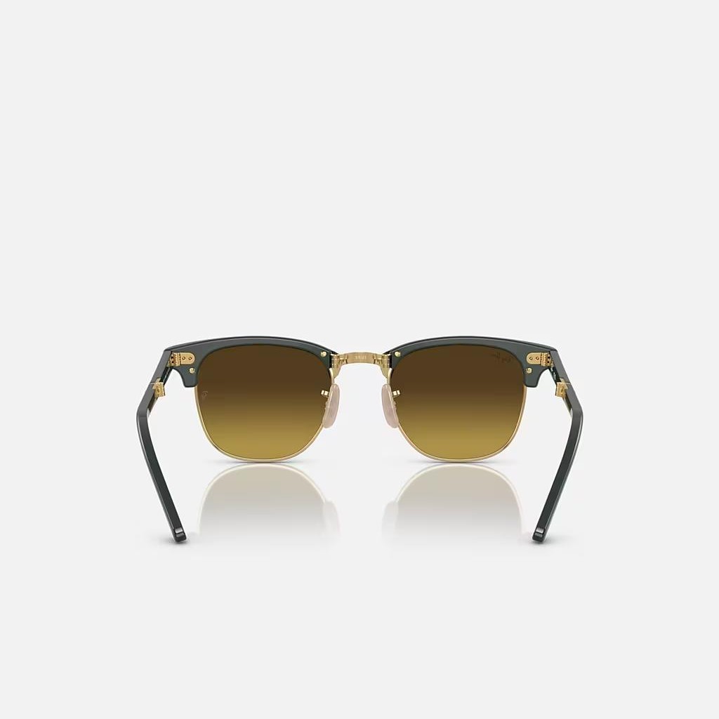 Kính Ray-Ban Clubmaster Folding Xanh Lá Nâu