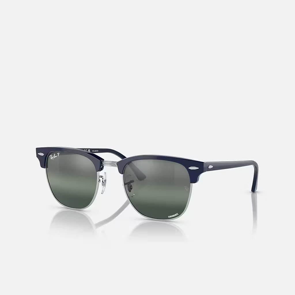 Kính Ray-Ban Clubmaster Chromance Xanh Dương Bạc