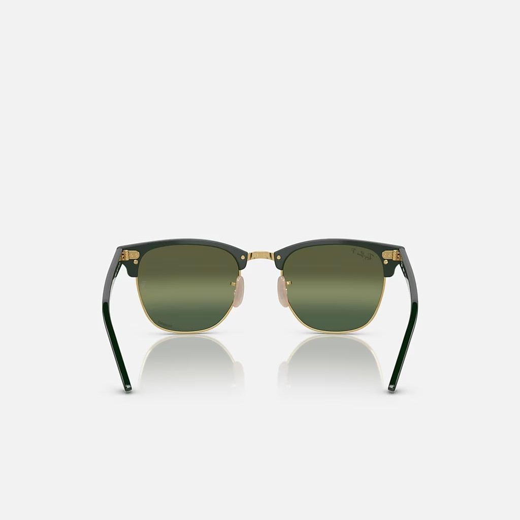 Kính Ray-Ban Clubmaster Chromance Xanh Lá Bạc