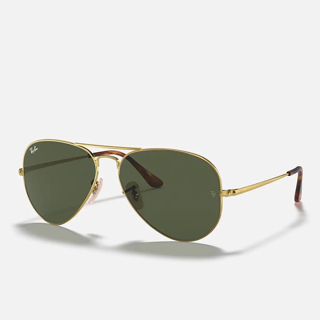 Kính Ray-Ban Aviator Metal Ii Vàng Xanh Lá