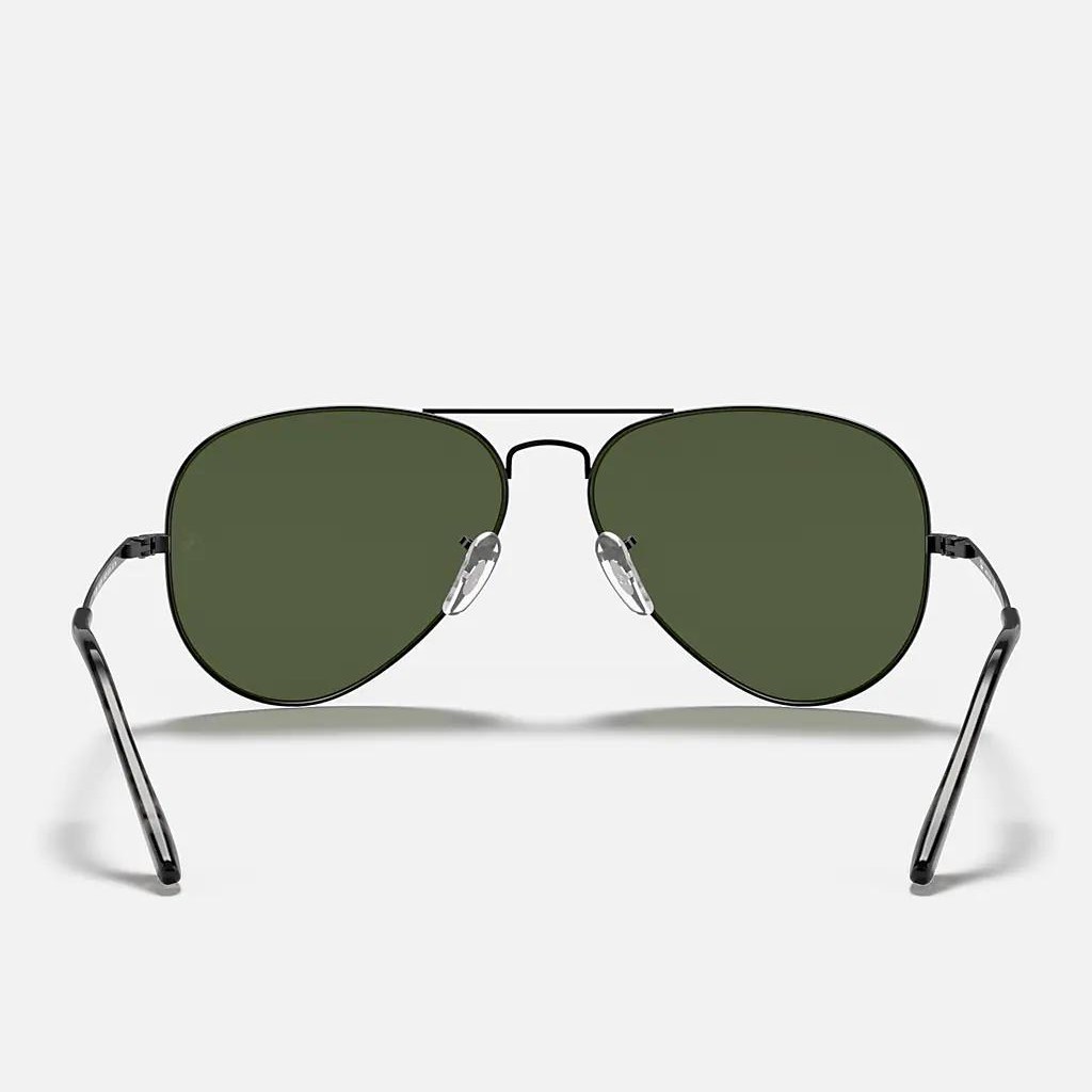 Kính Ray-Ban Aviator Metal Ii Đen Xanh Lá