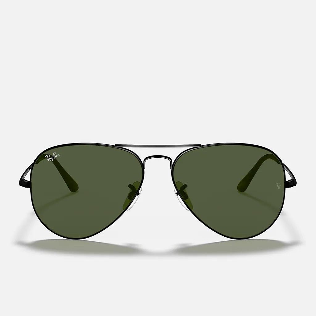 Kính Ray-Ban Aviator Metal Ii Đen Xanh Lá