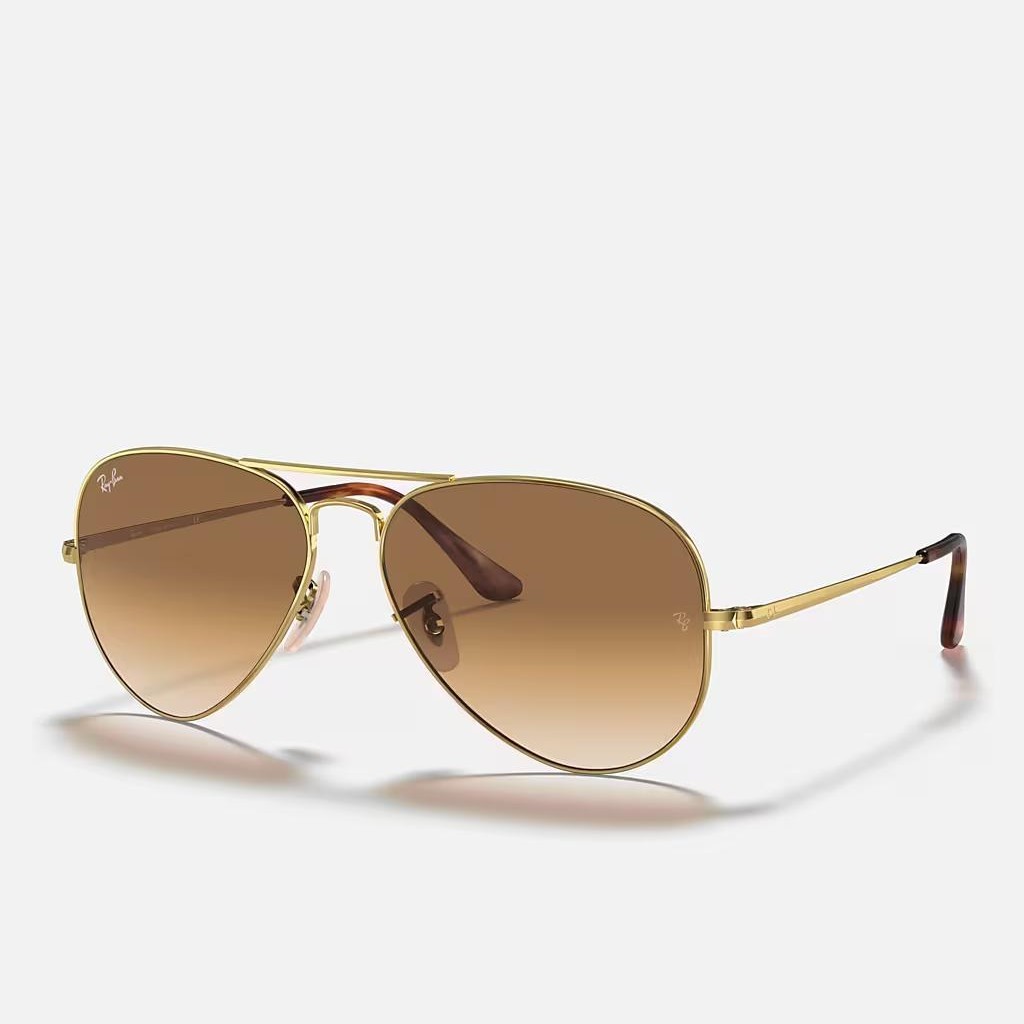 Kính Ray-Ban Aviator Metal Ii Vàng Nâu