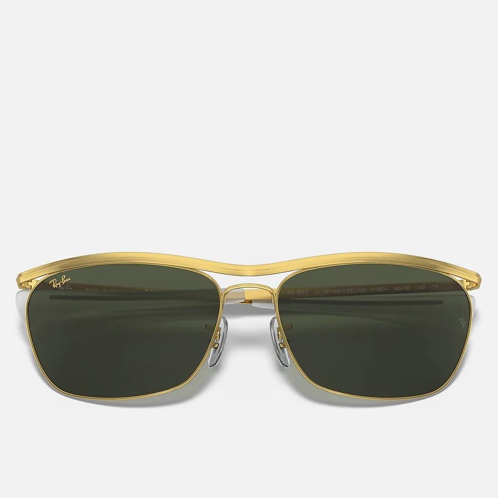 Kính Ray-Ban Olympian Ii Deluxe Vàng Xanh Lá