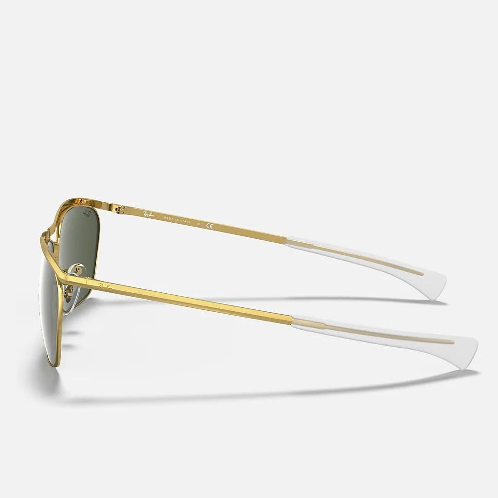 Kính Ray-Ban Olympian Ii Deluxe Vàng Xanh Lá