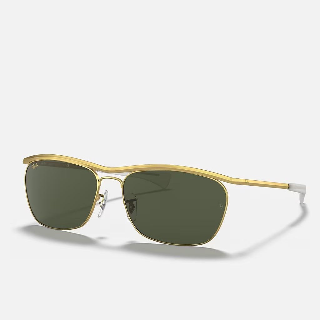 Kính Ray-Ban Olympian Ii Deluxe Vàng Xanh Lá