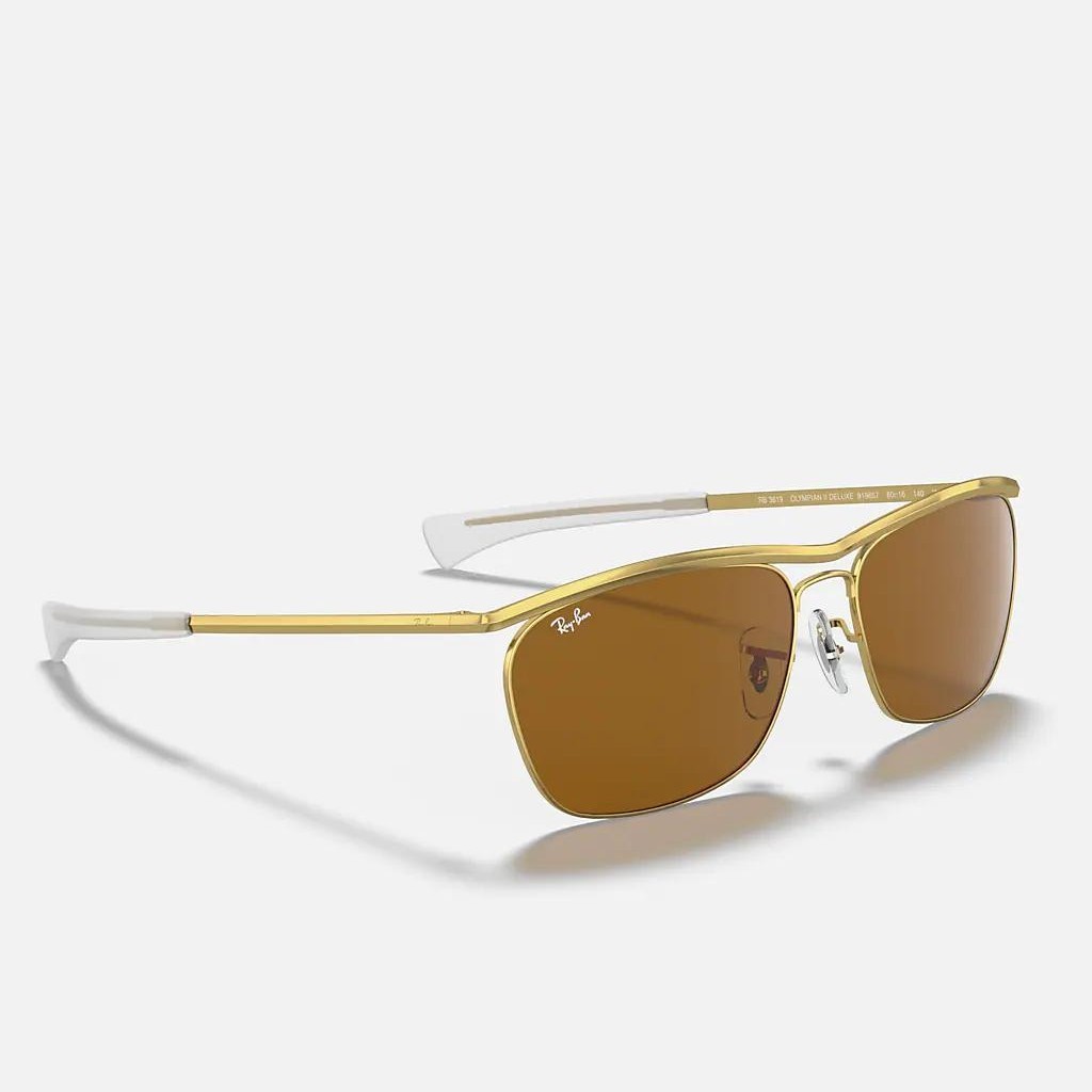 Kính Ray-Ban Olympian Ii Deluxe Vàng Nâu