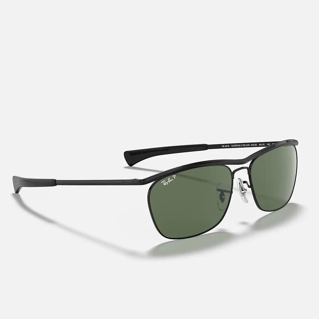 Kính Ray-Ban Olympian Ii Deluxe Đen Xanh Lá