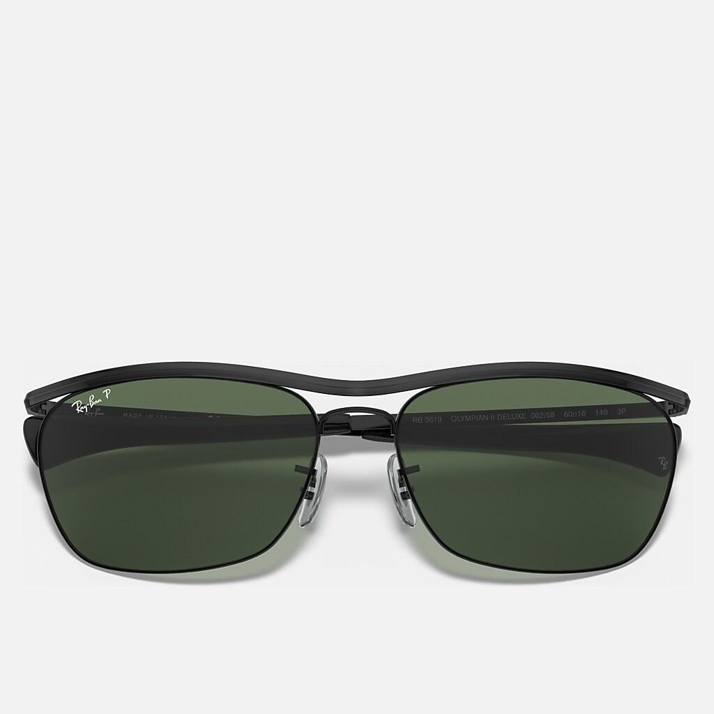 Kính Ray-Ban Olympian Ii Deluxe Đen Xanh Lá