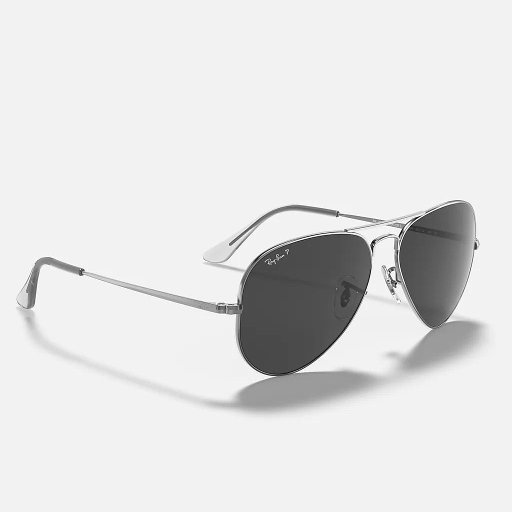 Kính Ray-Ban Aviator Metal Ii Xám Đen