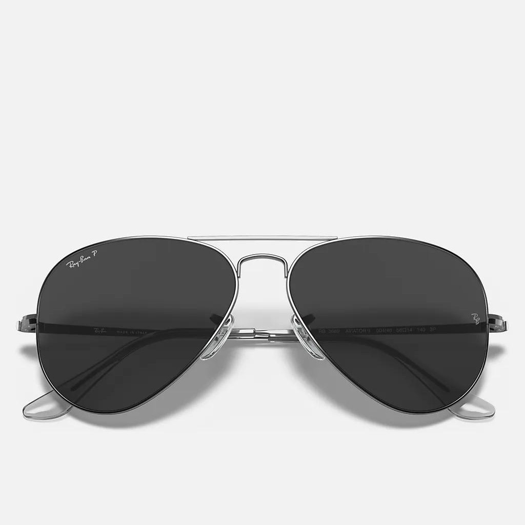 Kính Ray-Ban Aviator Metal Ii Xám Đen