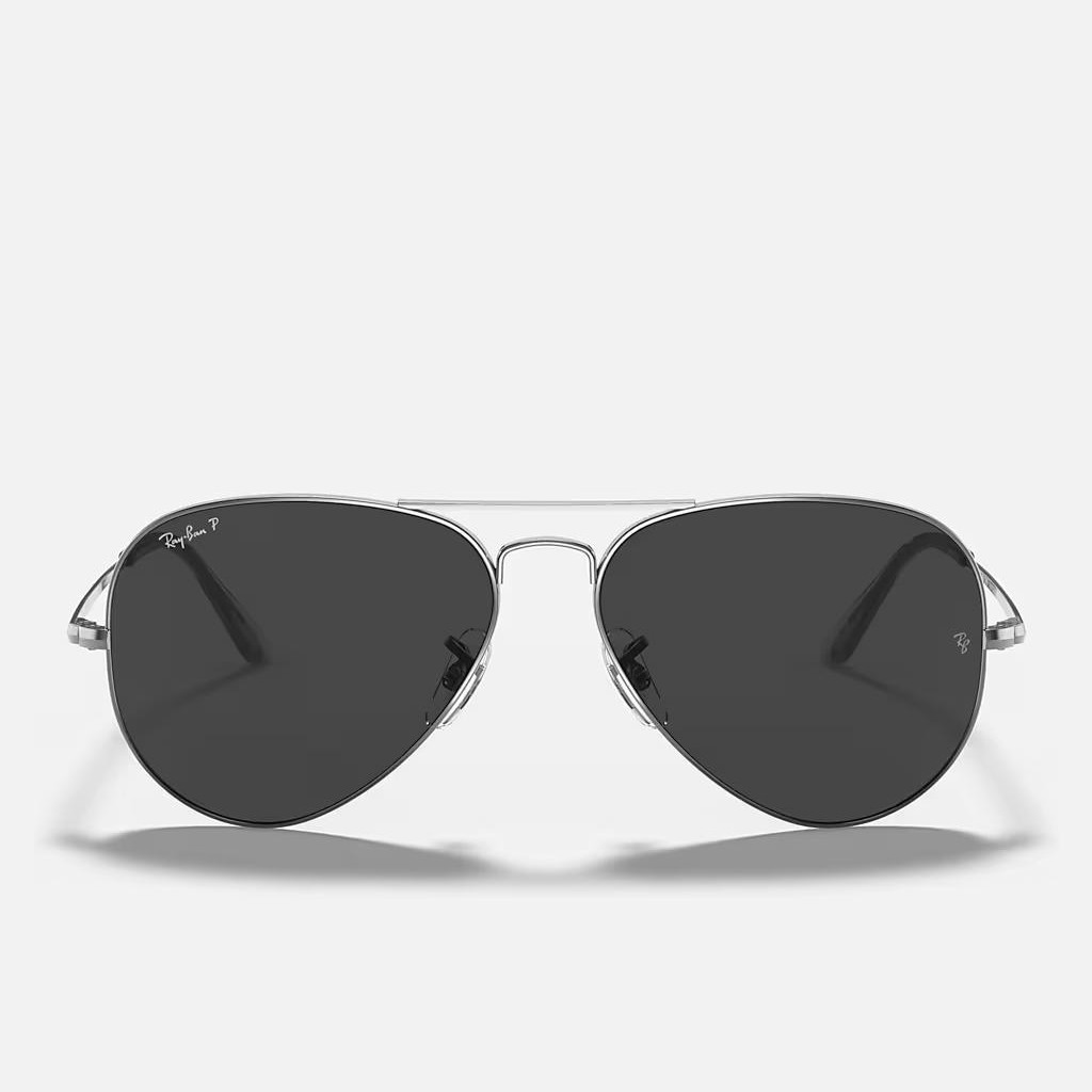 Kính Ray-Ban Aviator Metal Ii Xám Đen