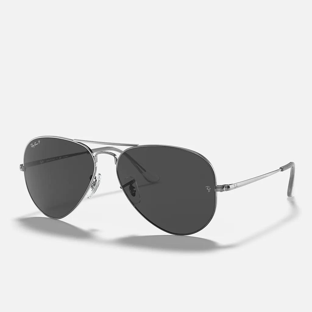 Kính Ray-Ban Aviator Metal Ii Xám Đen