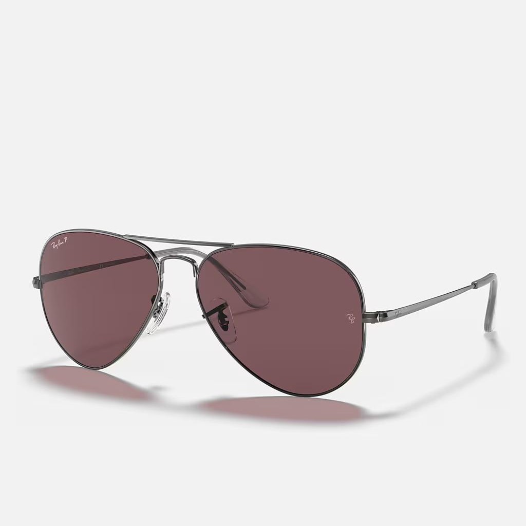 Kính Ray-Ban Aviator Metal Ii Xám Tím