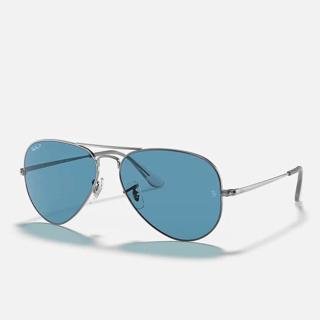 Kính Ray-Ban Aviator Metal Ii Xám Xanh Lá