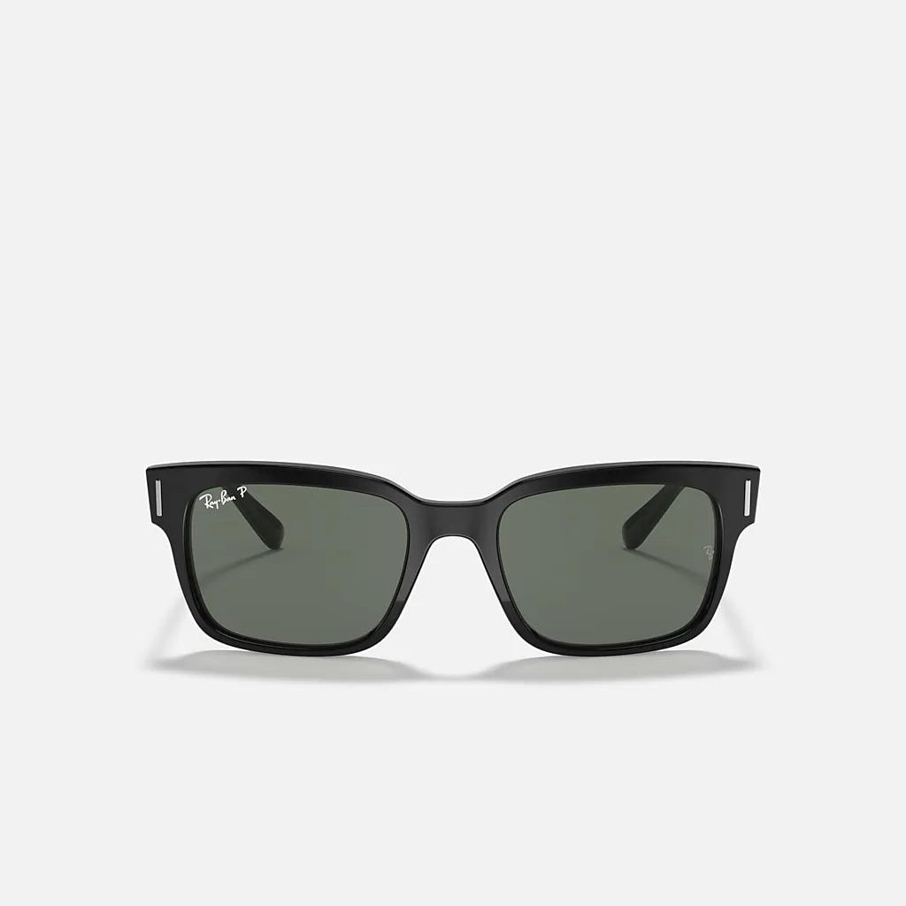 Kính Ray-Ban Jeffrey Polarized Đen Xanh Lá