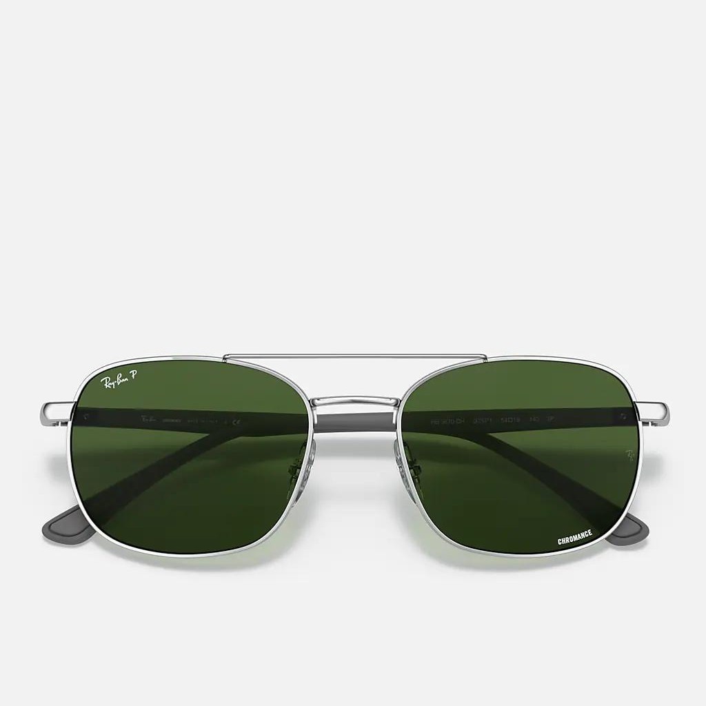 Kính Ray-Ban Rb3670Ch Chromance Bạc Xanh Lá