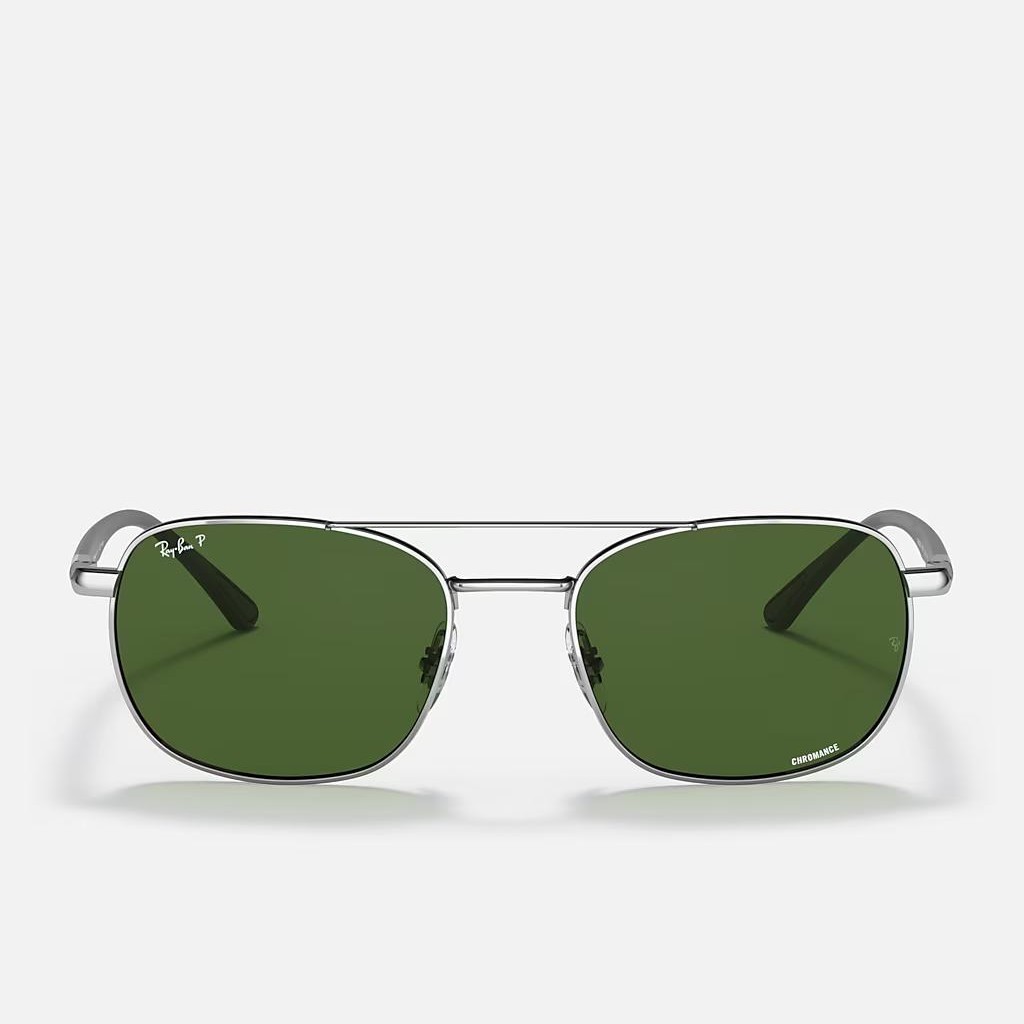 Kính Ray-Ban Rb3670Ch Chromance Bạc Xanh Lá