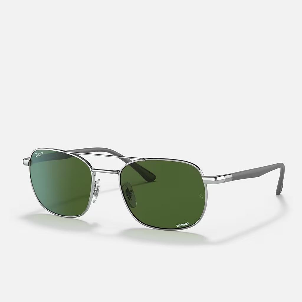 Kính Ray-Ban Rb3670Ch Chromance Bạc Xanh Lá