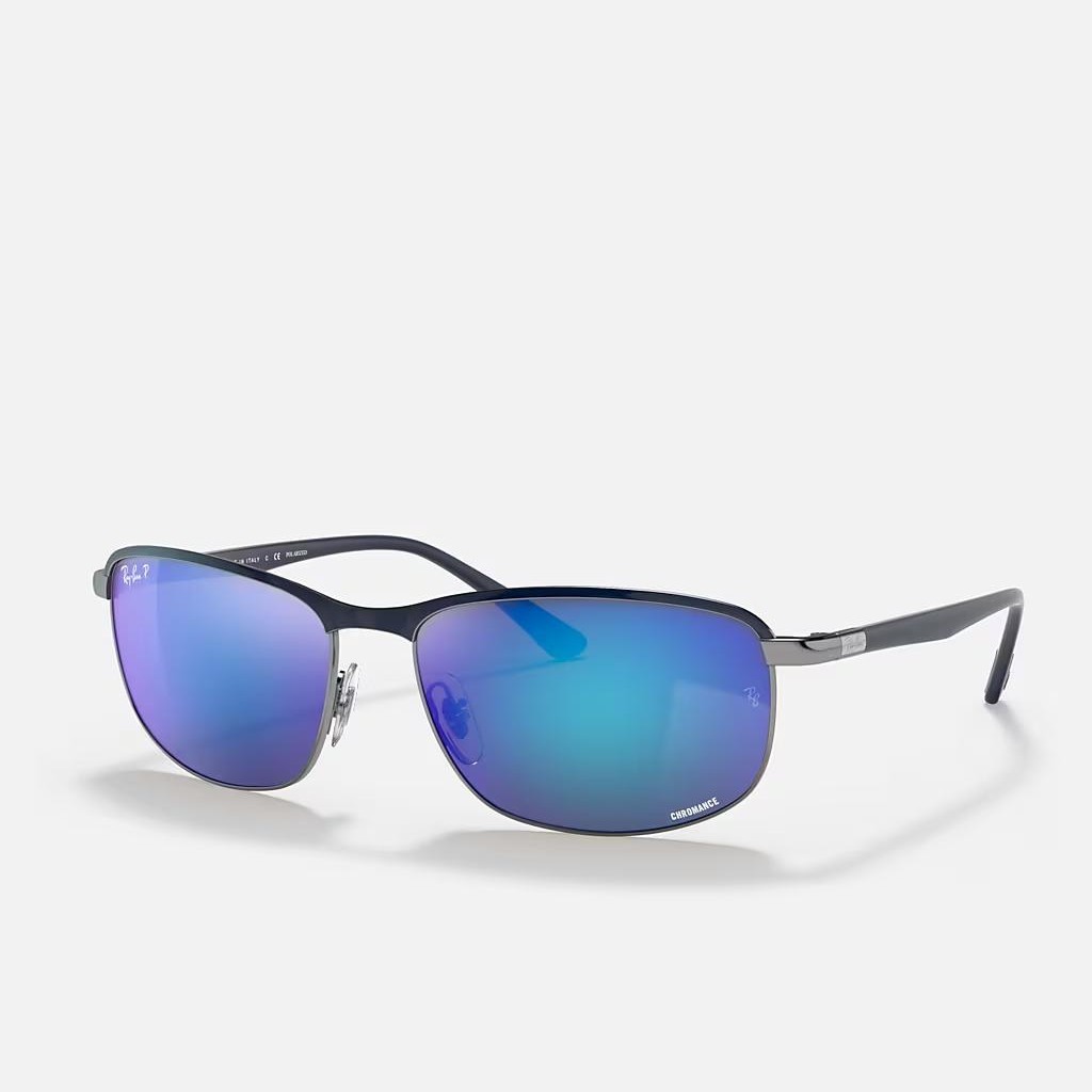 Kính Ray-Ban Rb3670Ch Chromance Xám Xanh Dương