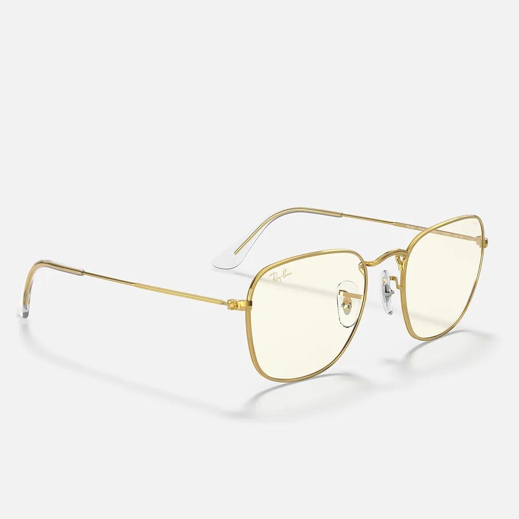 Kính Ray-Ban Frank Blue-Light Clear Evolve Vàng Trong