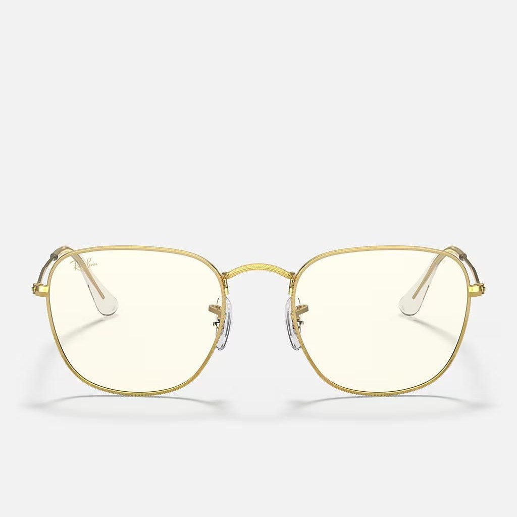 Kính Ray-Ban Frank Blue-Light Clear Evolve Vàng Trong