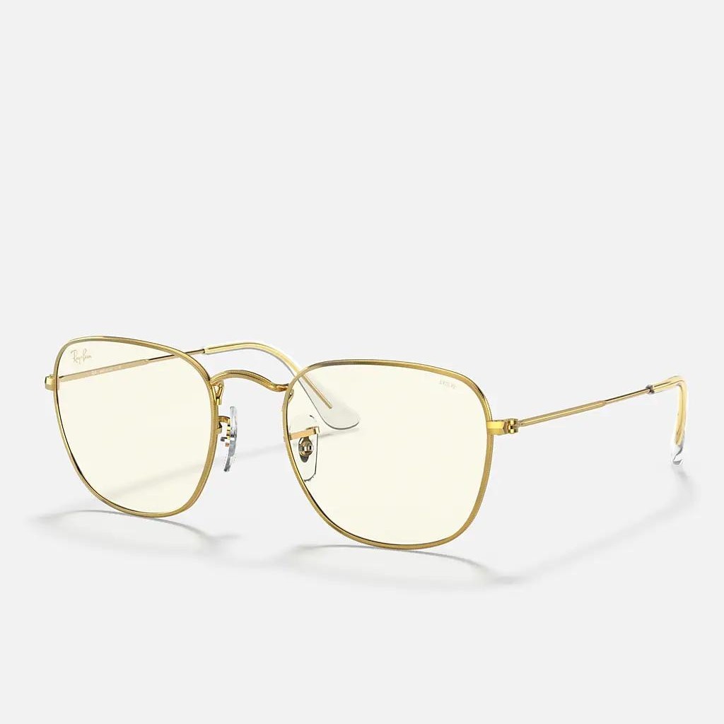 Kính Ray-Ban Frank Blue-Light Clear Evolve Vàng Trong