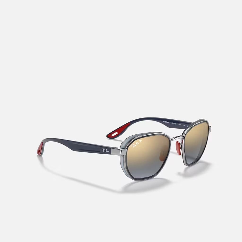 Kính Ray-Ban Rb3674M Scuderia Ferrari Collection Xám Xanh Dương