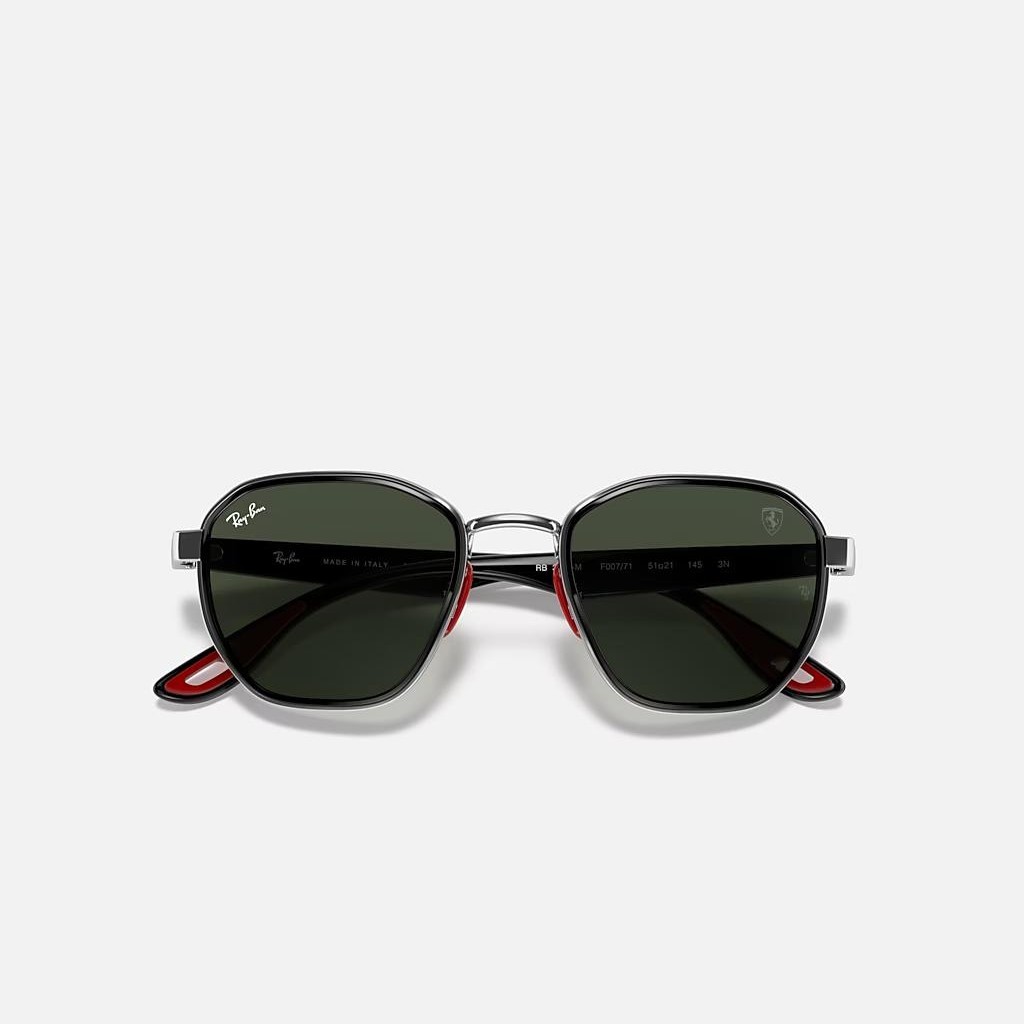 Kính Ray-Ban Rb3674M Scuderia Ferrari Collection Bạc Xanh Lá