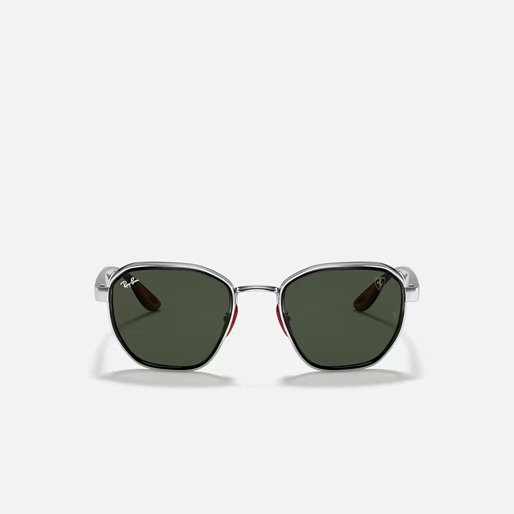 Kính Ray-Ban Rb3674M Scuderia Ferrari Collection Bạc Xanh Lá