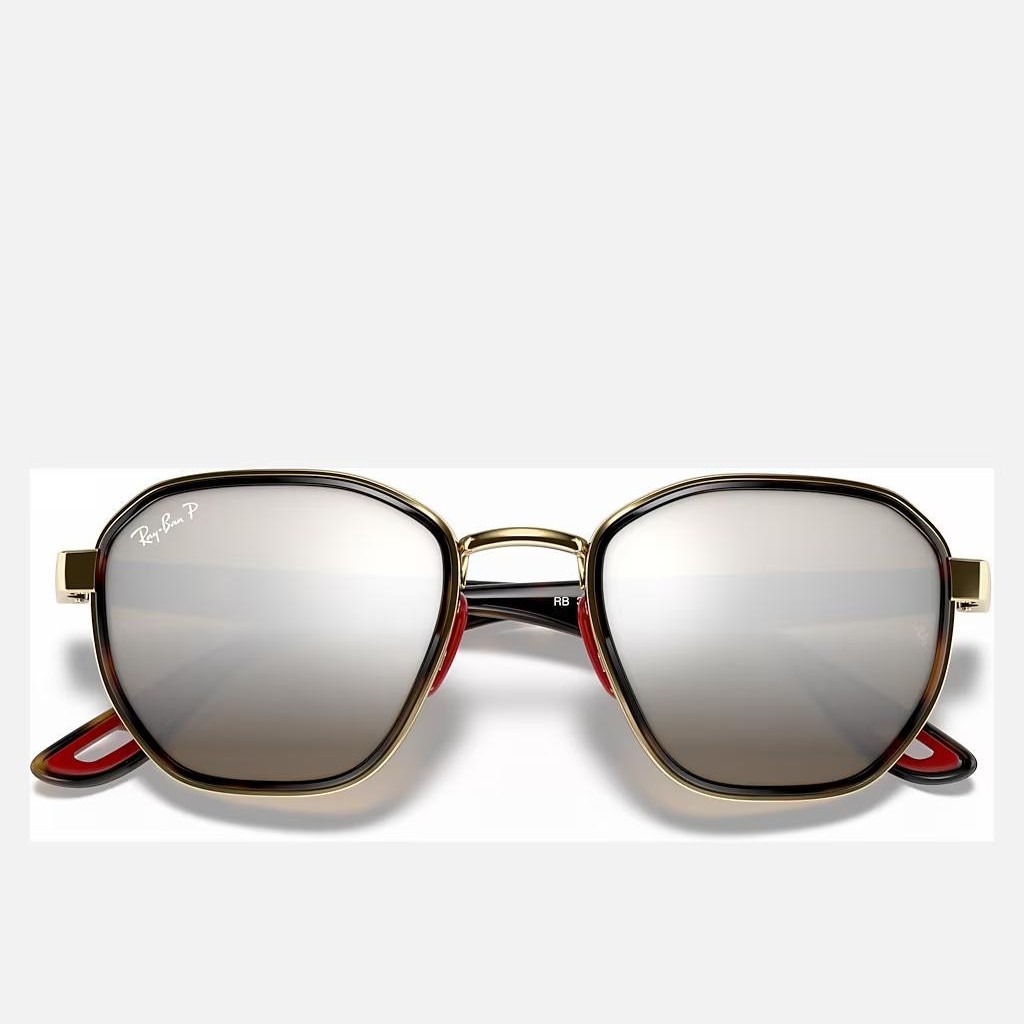 Kính Ray-Ban Rb3674M Scuderia Ferrari Collection Vàng Nâu