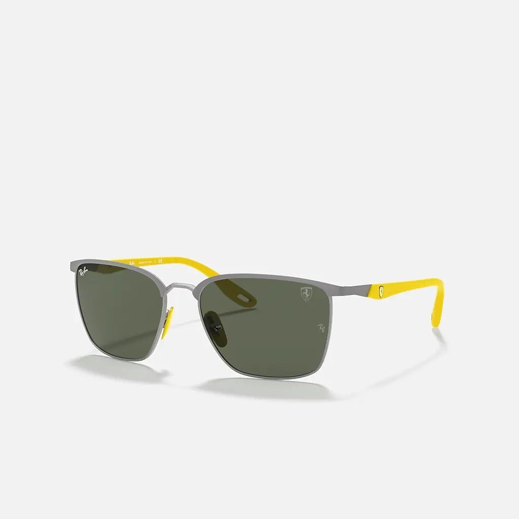 Kính Ray-Ban Rb3673M Scuderia Ferrari Collection Xám Nhám Xanh Lá