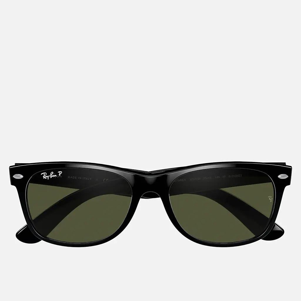 Kính Ray-Ban Rb2132 New Wayfarer Mickey S20 Đen Xanh Lá