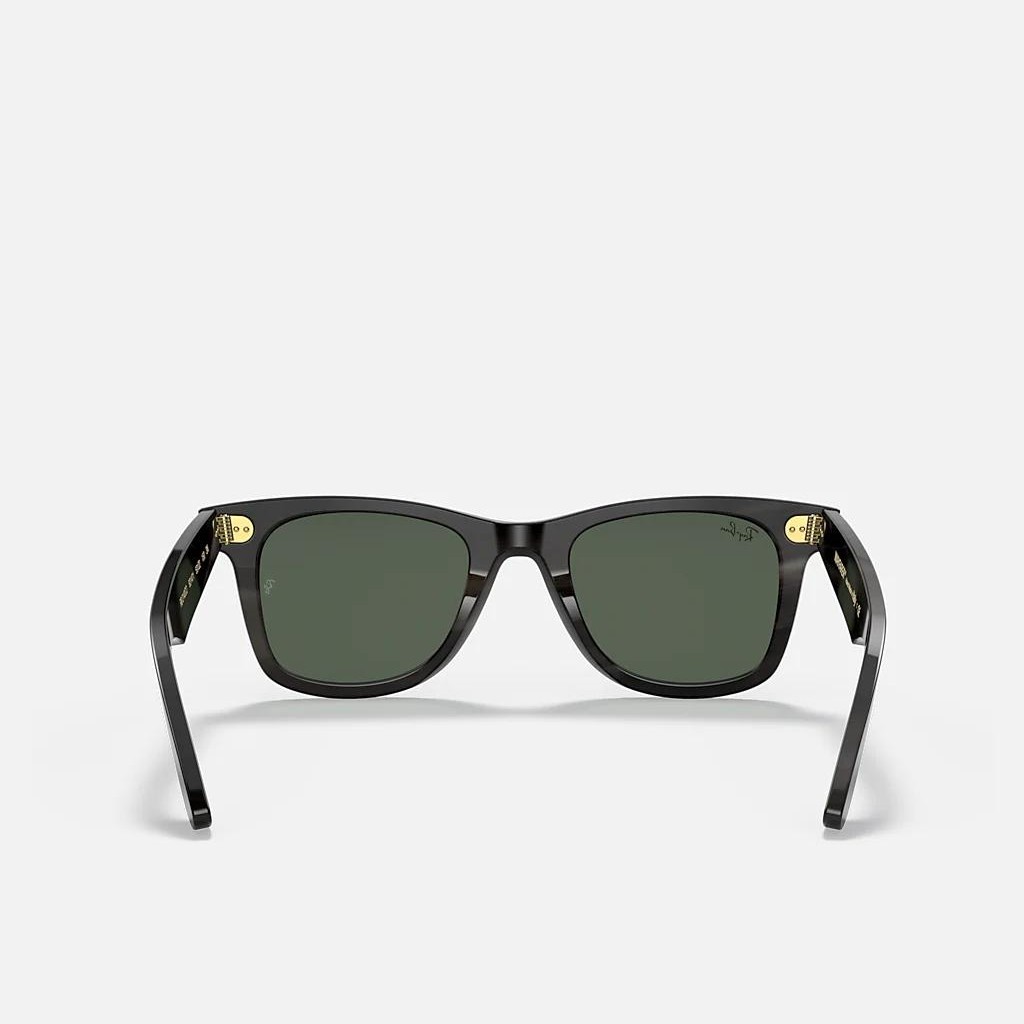 Kính Ray-Ban Original Wayfarer Horn Đen Xanh Lá