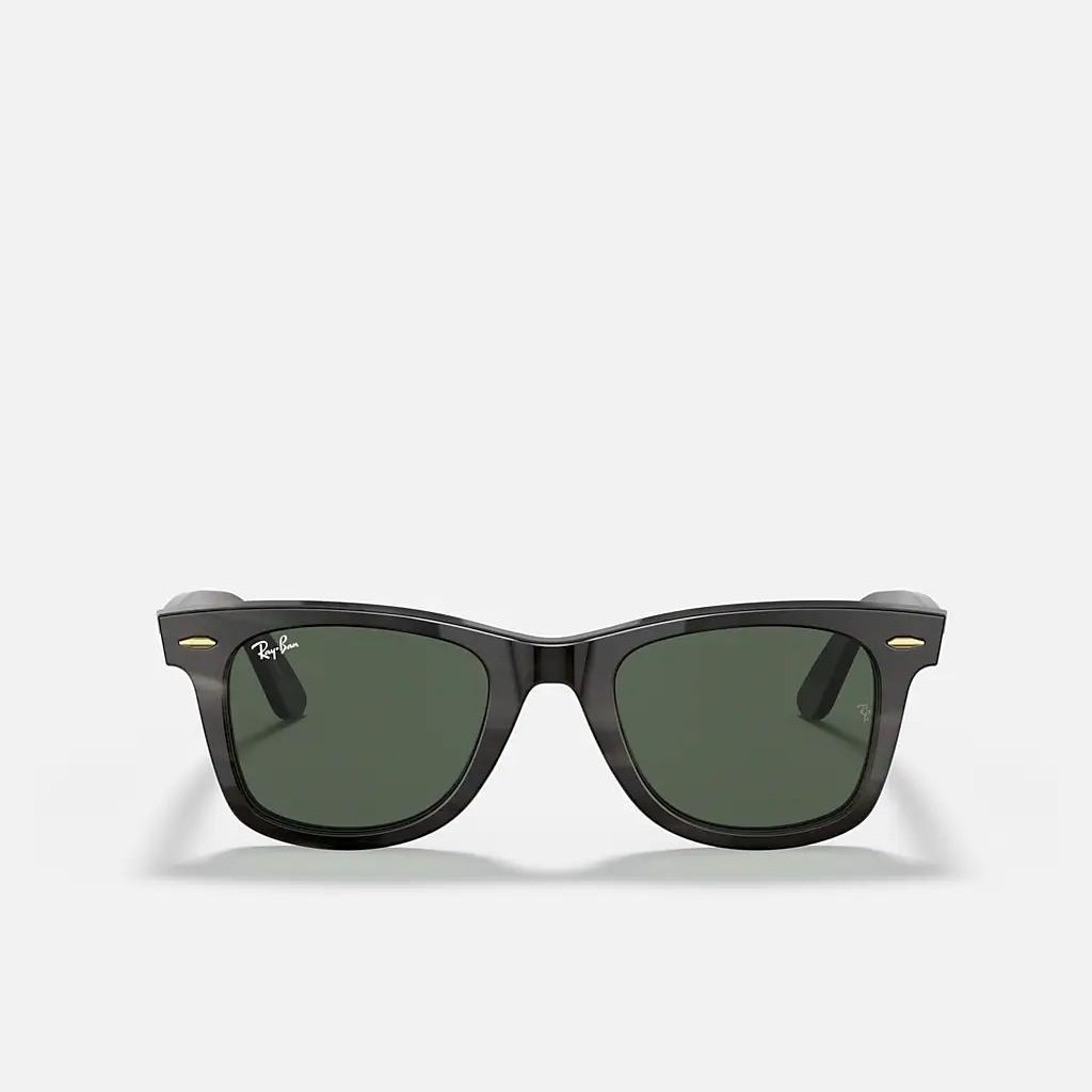 Kính Ray-Ban Original Wayfarer Horn Đen Xanh Lá