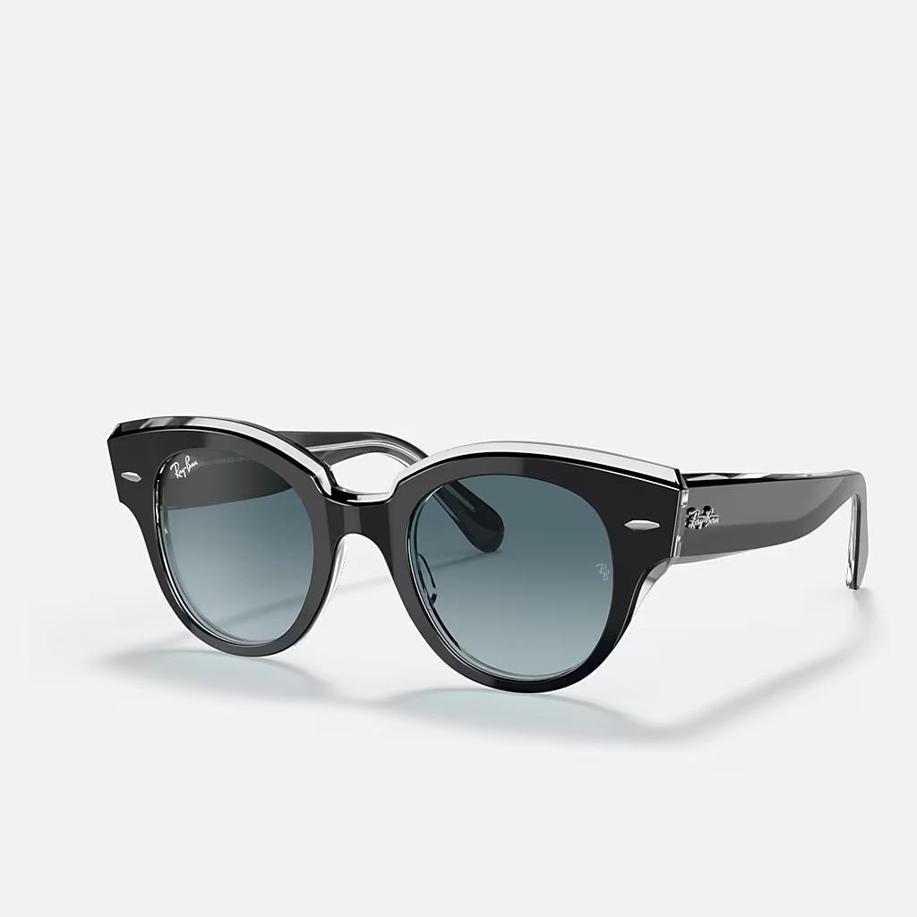 Kính Ray-Ban Roundabout Đen Xanh Lá