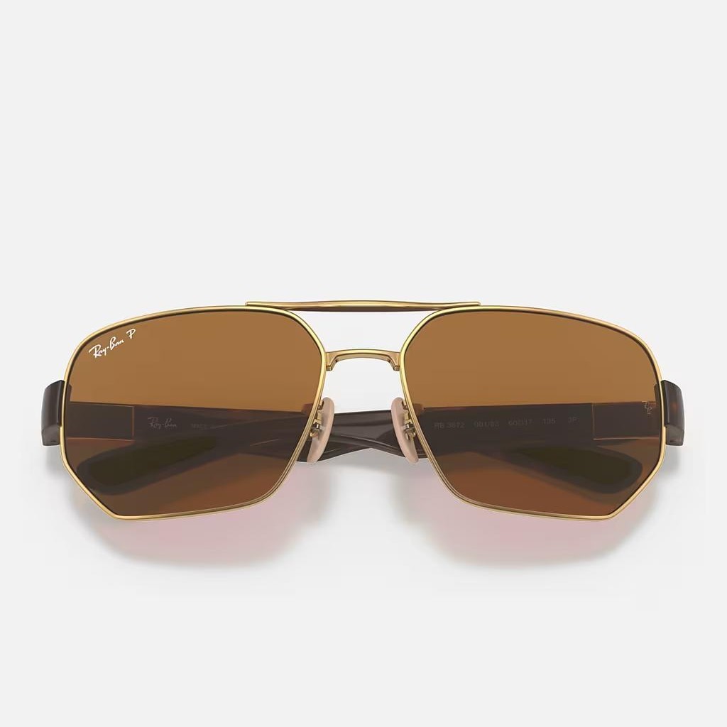 Kính Ray-Ban Rb3672 Vàng Nâu Đậm