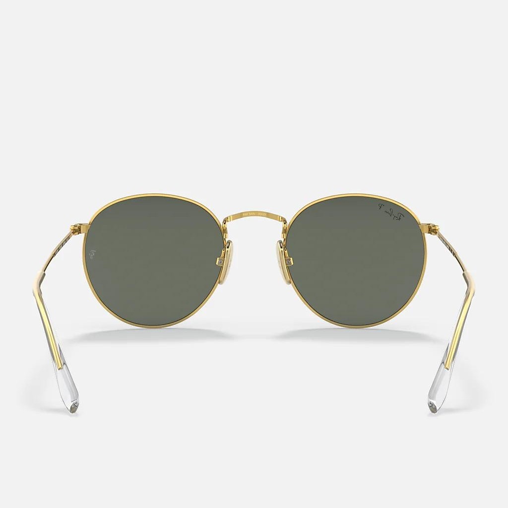 Kính Ray-Ban Round Titanium Vàng Xanh Lá